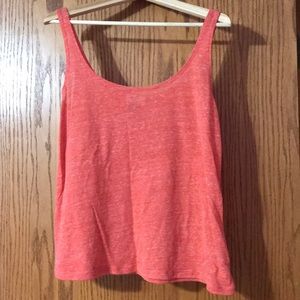 Coral-Orange heathered tank top!